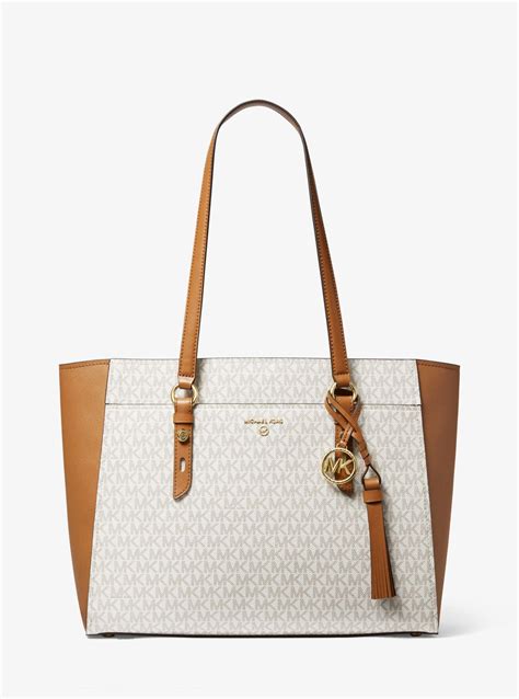 michael kors shopper sullivan large|Sullivan Large Logo and Leather Tote Bag .